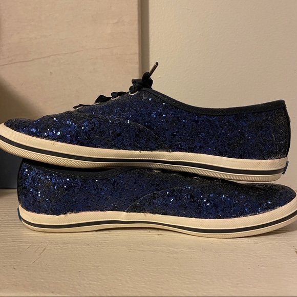 Kate Spade Keds Blue Glitter Sneaker - Picture 11 of 14